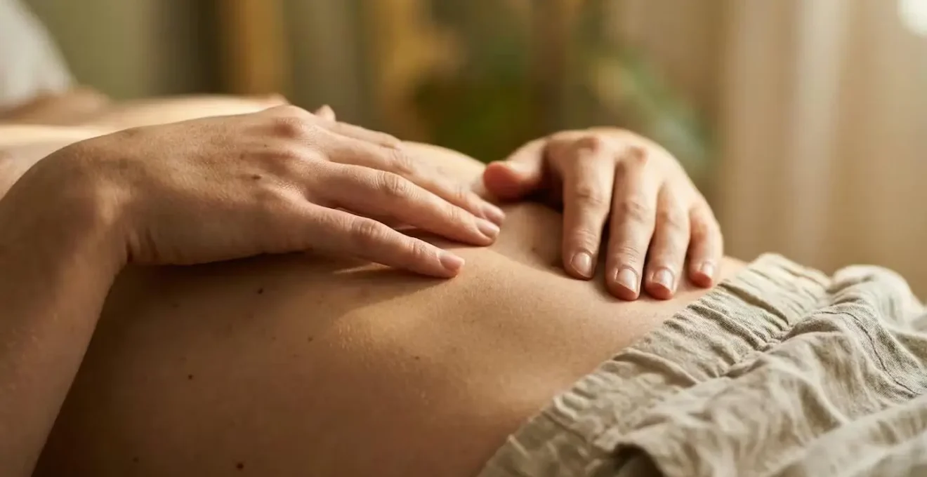 Représentation symbolique du lien entre stress chronique et accumulation de graisse abdominale