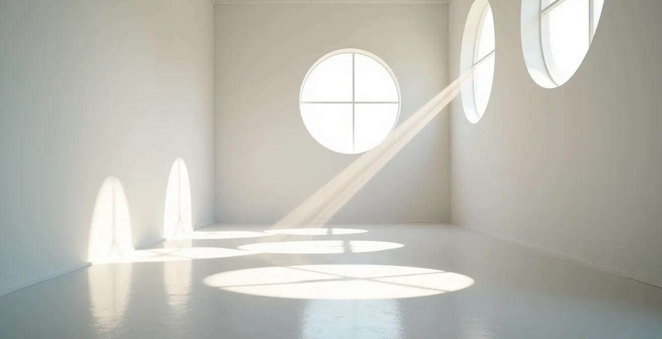 Représentation visuelle d'une maison astrologique vide activée par le passage d'une planète